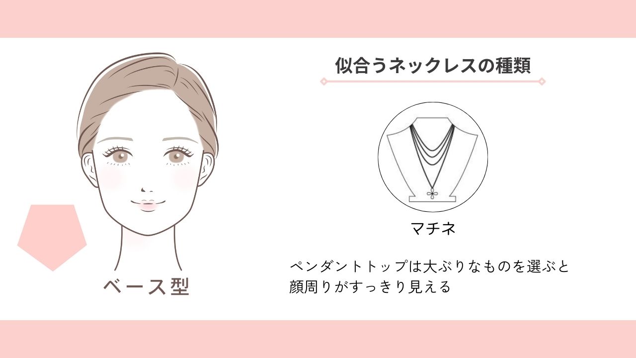ベース型の人におすすめなネックレスの長さ