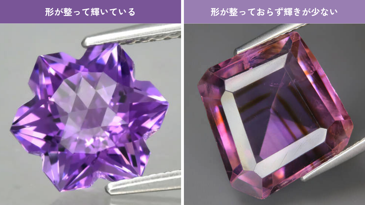 宝石のクオリティを決めるビューティグレード（カット）