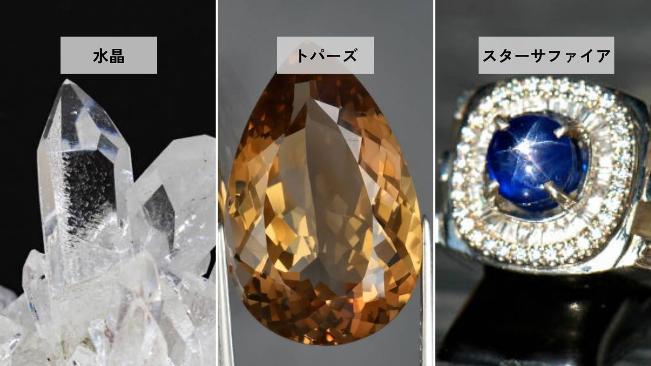 宮沢賢治と水晶・トパーズ・スターサファイア